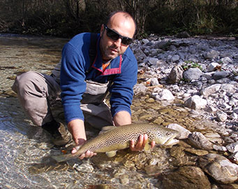 Fly fishing Soča Slovenia