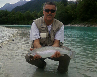 Fly fishing Soča Slovenia