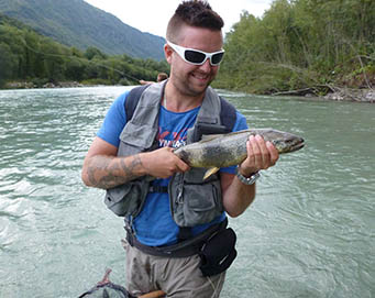 Fly fishing Soča Slovenia
