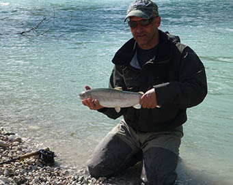 Fly fishing Soča Slovenia
