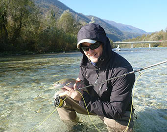 Fly fishing Soča Slovenia