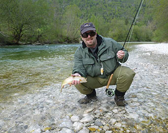 Fly fishing Soča Slovenia