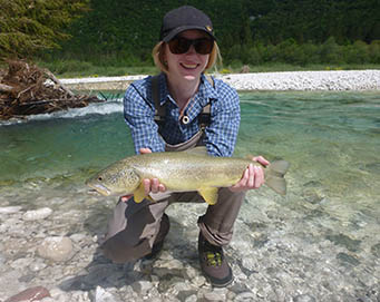 Fly fishing Soča Slovenia