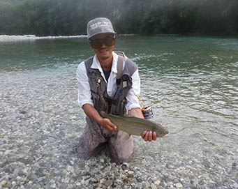 Fly fishing Soča Slovenia