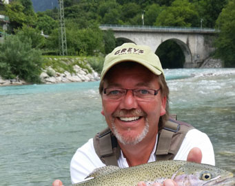 Fly fishing Soča Slovenia