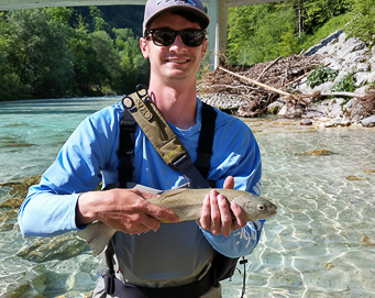 Fly fishing Soča Slovenia