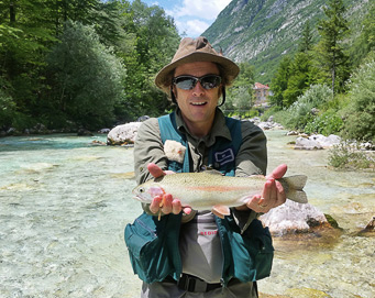 Fly fishing Soča Slovenia