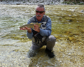 Fly fishing Soča Slovenia