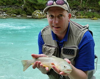 Fly fishing Soča Slovenia
