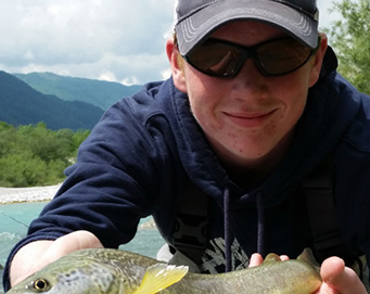 Fly fishing Soča Slovenia