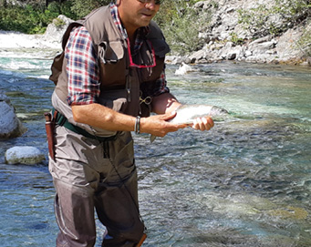 Fly fishing Soča Slovenia